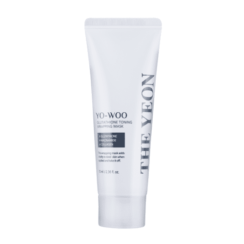 TheYEON Маска-пленка выравнивающая тон кожи + кисть — Yo-woo glutathione toning wrapping mask, 70мл