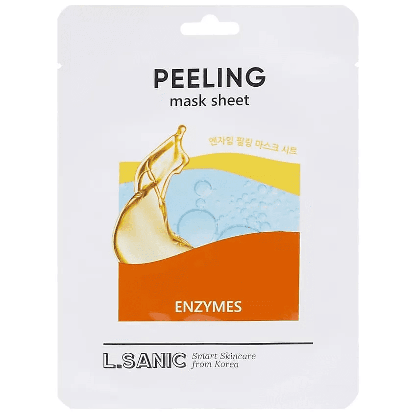 L.Sanic Маска тканевая обновляющая с энзимами Enzymes Peeling Mask Sheet, 25мл