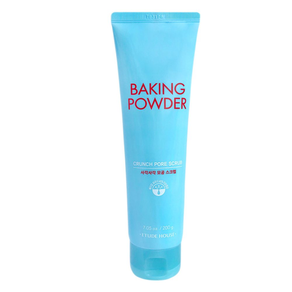 Etude House Baking Powder Crunch Pore Scrub/Скраб для лица с частицами соды и мяты 200мл