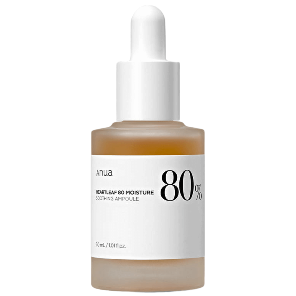 ANUA Успокаивающая ампула на основе хауттюйнии/Heartleaf 80% Moisture Soothing Ampoule, 30ml