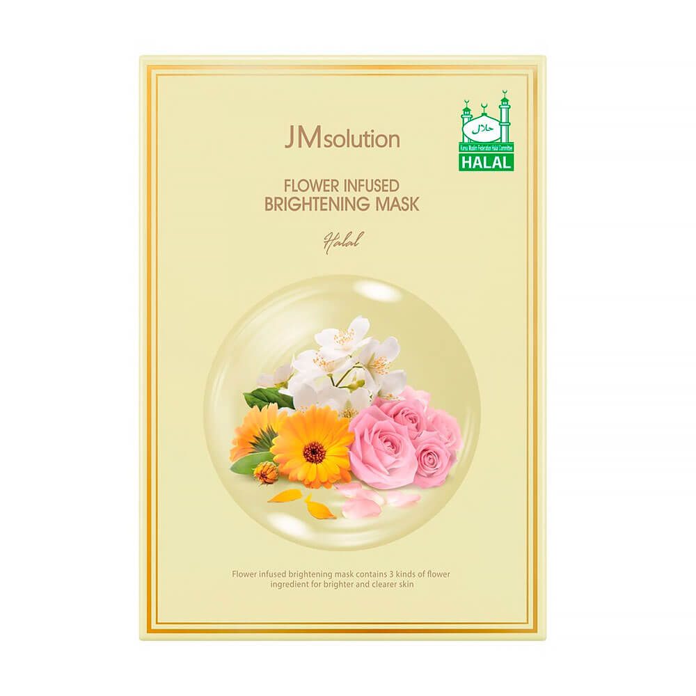 JMsolution Flower Infused Brightening Mask Halal Осветляющая маска с экстрактами цветов 30мл*1шт
