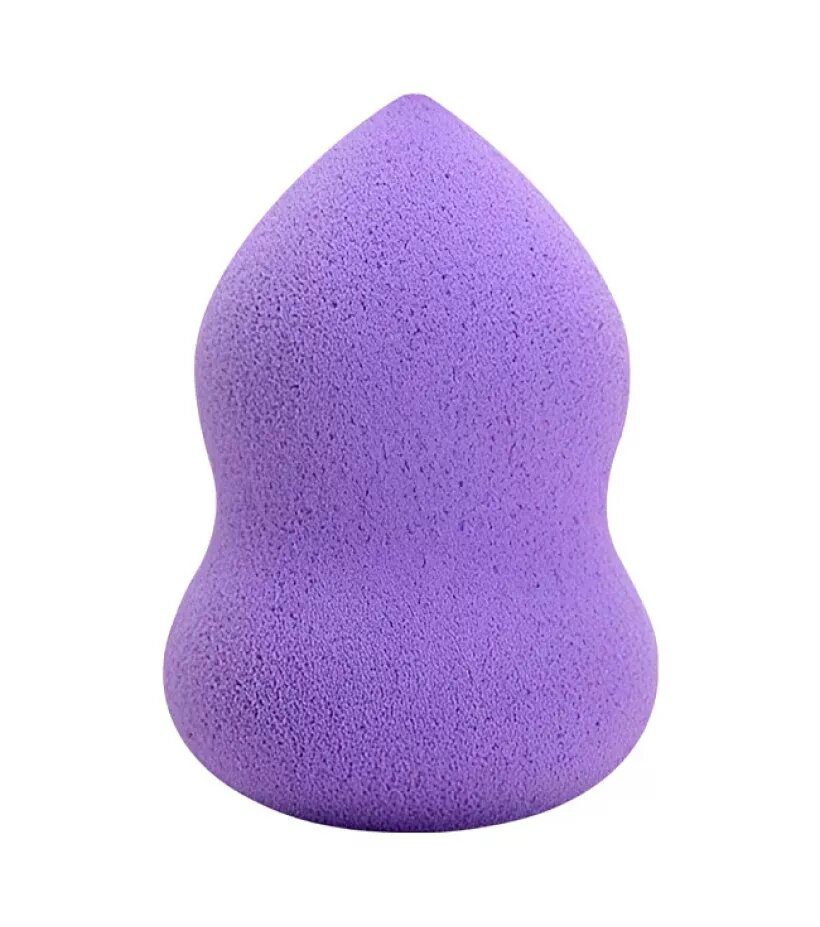 Singi PURPLE Спонж косметический для макияжа лица гитара фиолетовый, в упаковке 6см