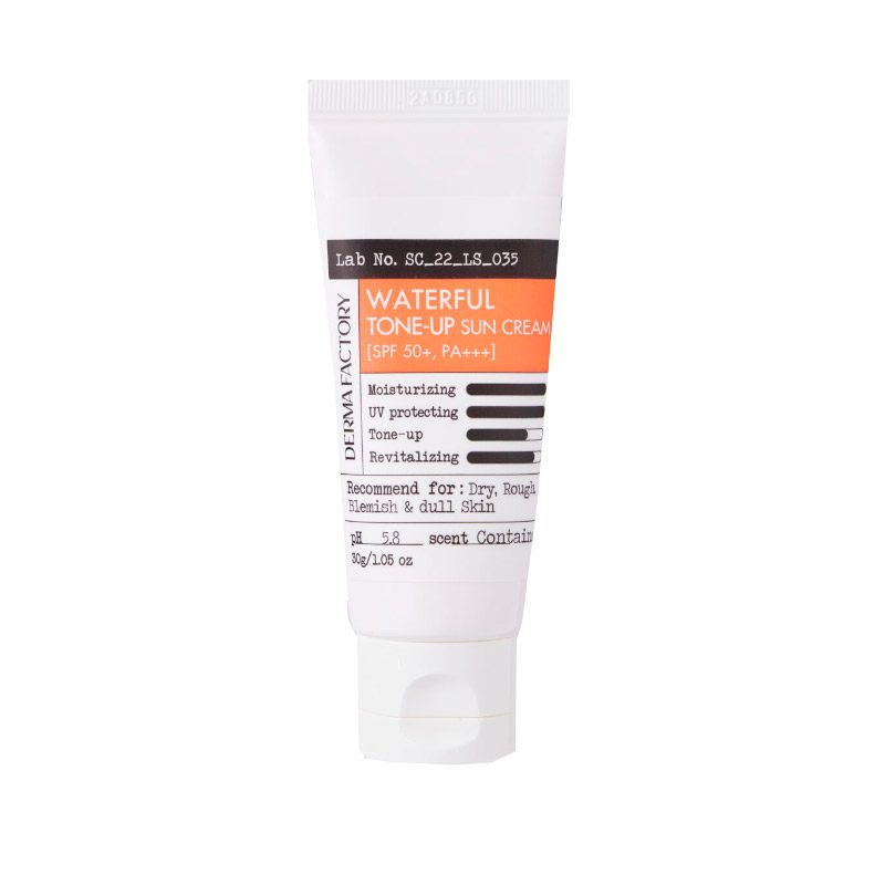 Derma Factory Крем солнцезащитный увлажняющий — Waterful tone-up sun cream SPF 50+ PA+++, 50мл