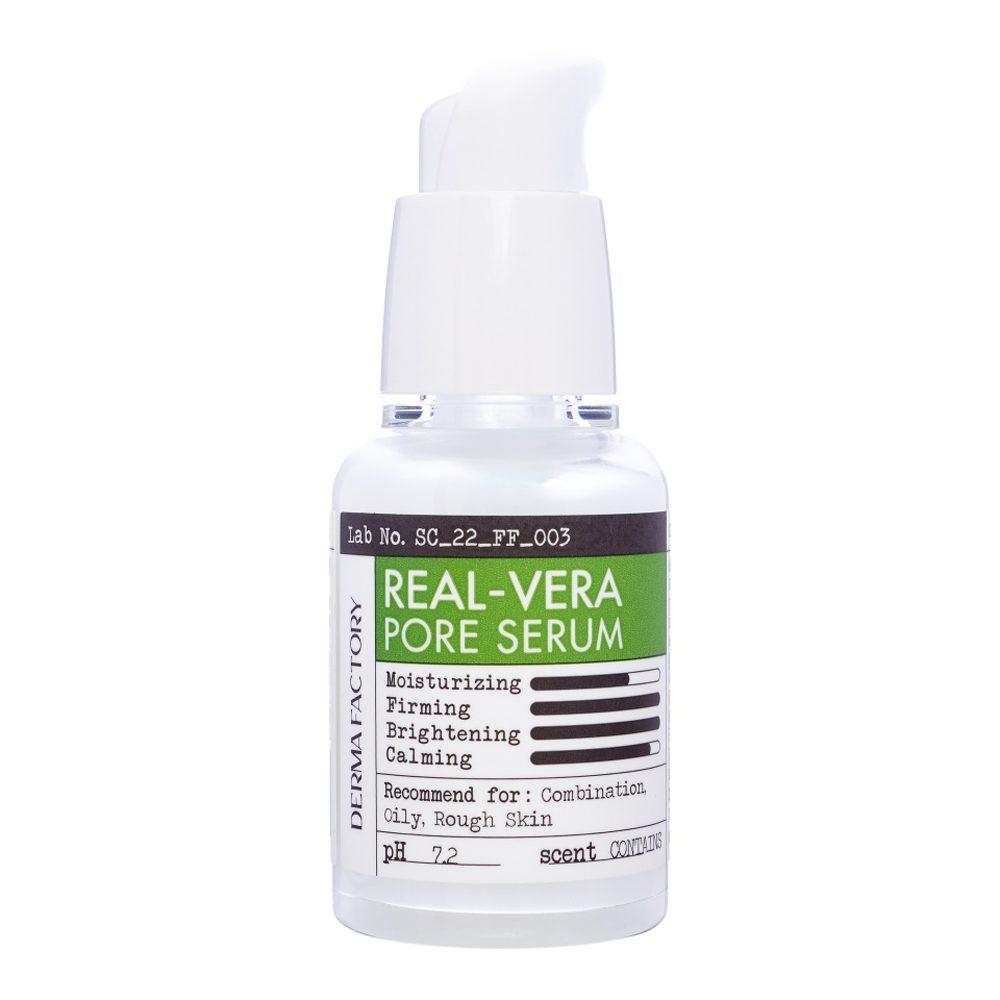 Derma Factory Сыворотка для сужения пор  — Real vera pore serum, 30мл