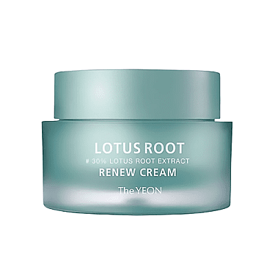 TheYEON Крем увлажняющий с экстрактом лотоса и центеллы – Lotus root cica + renew cream, 50мл