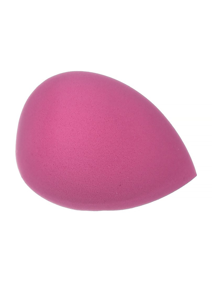 Singi HOT PINK Спонж косметический для макияжа лица срезанный тёмно-розовый, в упаковке 6см