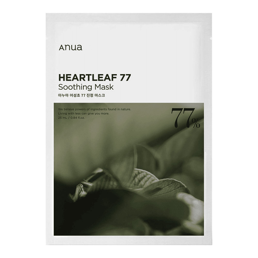 ANUA Маска тканевая успокаивающая Heartleaf 77% Soothing mask