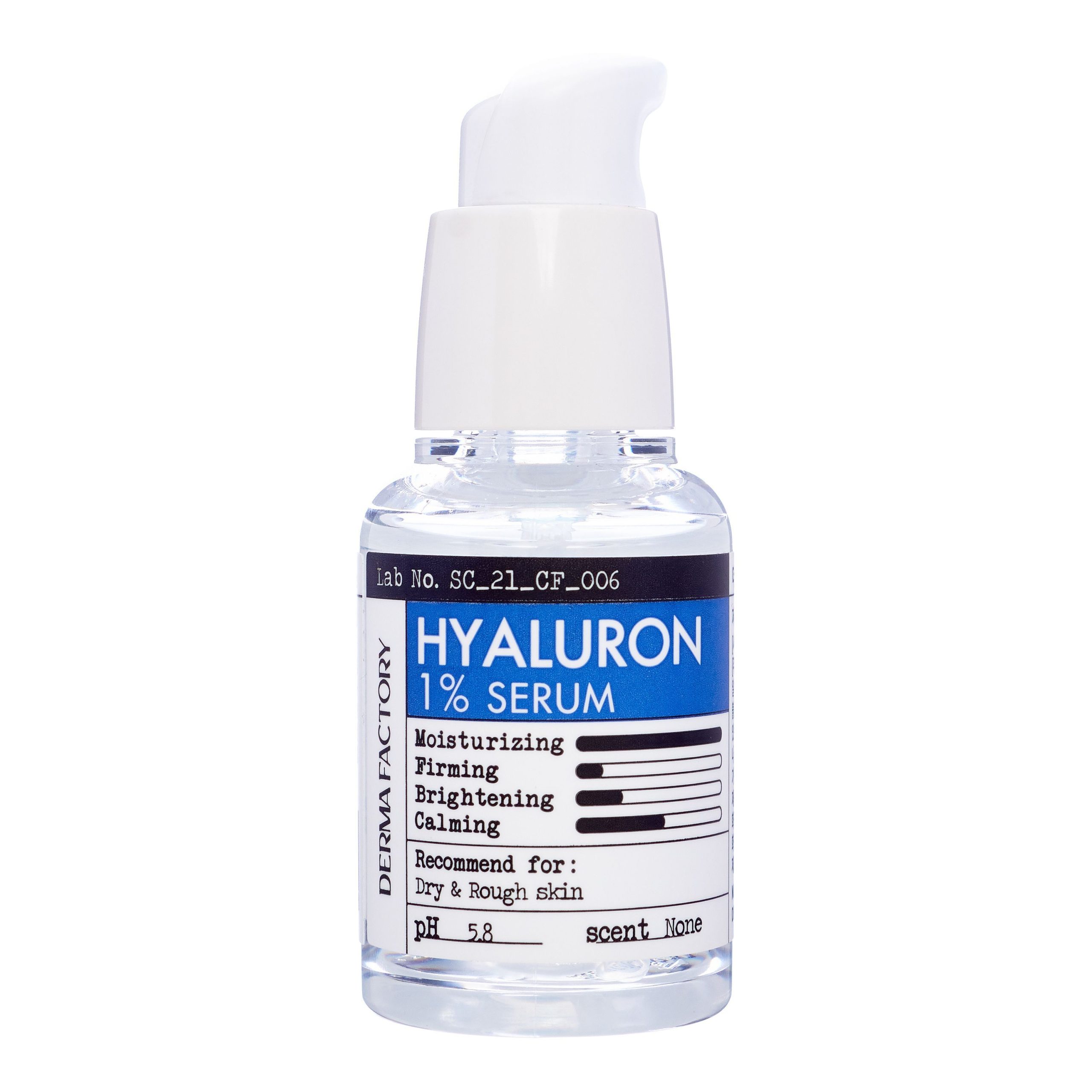 Derma Factory Сыворотка для лица увлажняющая — Hyaluronic acid 1% serum,30мл