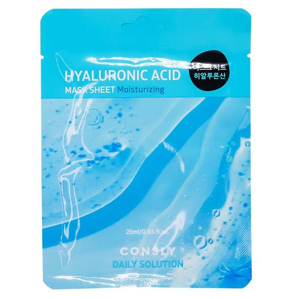 Consly Маска тканевая с гиалуроновой кислотой — daily solution hyaluronic acid mask sheet, 25мл
