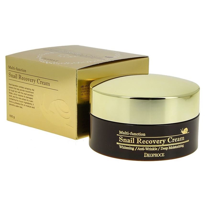 DEOPROCE SNAIL RECOVERY CREAM 100g Крем для лица восстанавливающий с муцином улитки 100гр