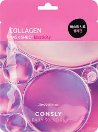 Consly Маска тканевая с гидролизованным морским коллагеном — daily solution collagen mask sheet,25мл