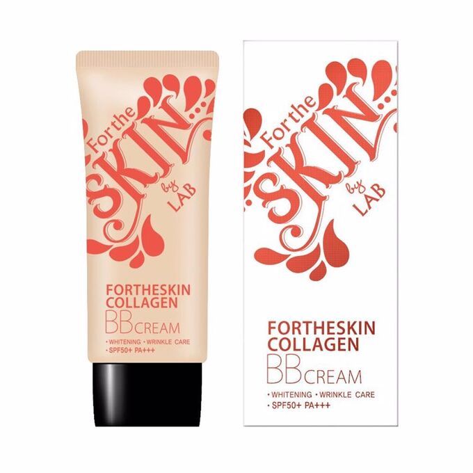 FOR THE SKIN Collagen BB cream 50ml,Коллагеновый ББ крем для лица Spf50+ Pa+++ 50 мл