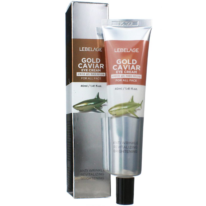 LEBELAGE GOLD CAVIAR EYE CREAM EX Крем для кожи вокруг глаз с золотом и икрой 40мл