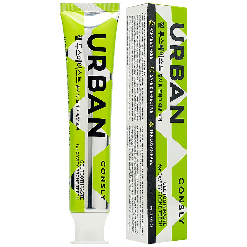 Consly Зубная паста гелевая реминерализующая — Urban remineralizing care gel toothpaste, 105г