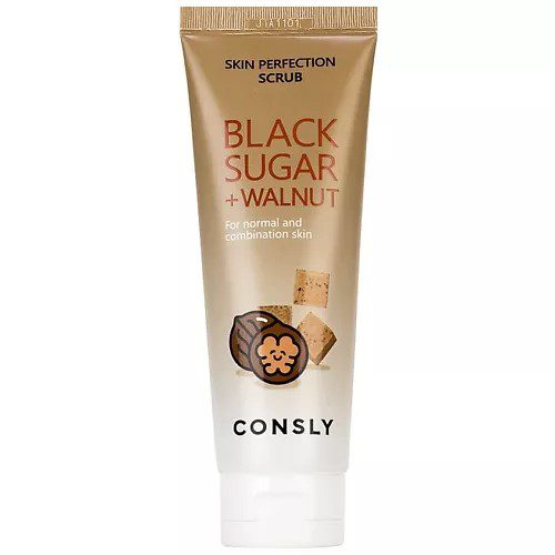 Consly Скраб для лица с черным сахаром и пудрой грецкого ореха Black Sugar Walnut Skin Perfection120