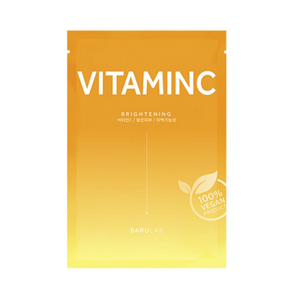 Barulab The Clean Vegan Vitamin C Mask Маска тканевая веганская осветляющая с витамином С 23 г