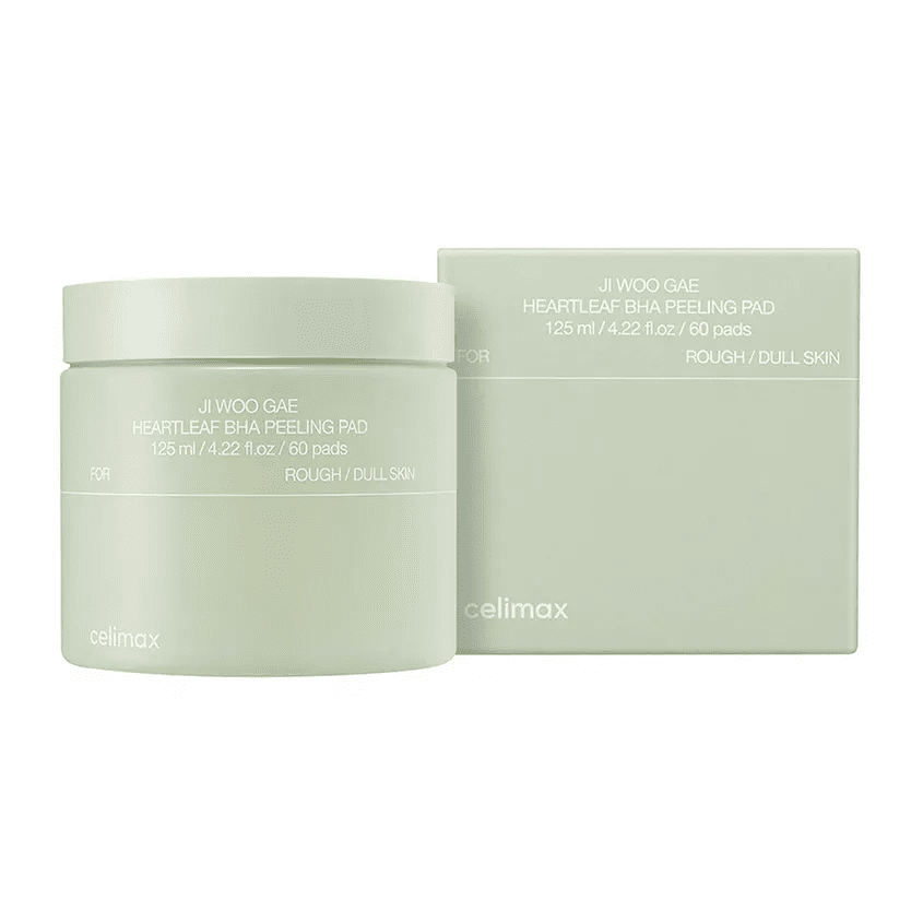 Celimax Пэды-тонер отшелушивающие с салициловой кислотой — Heartleaf BHA peeling pad, 60шт