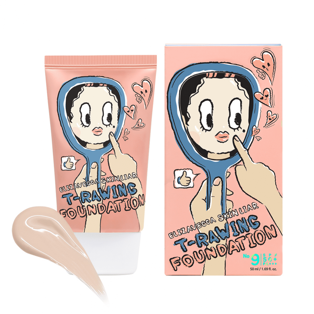 Elizavecca Skin Liar T-Rawing Foundation No.9 Крем тональный с легким покрытием 50мл