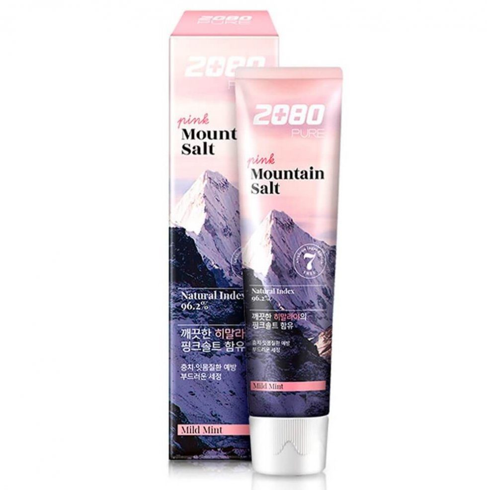 AEKYUNG Зубная паста с гималайской солью/2080 Pink Mountain Salt Toothpaste (розовая)(120 гр)