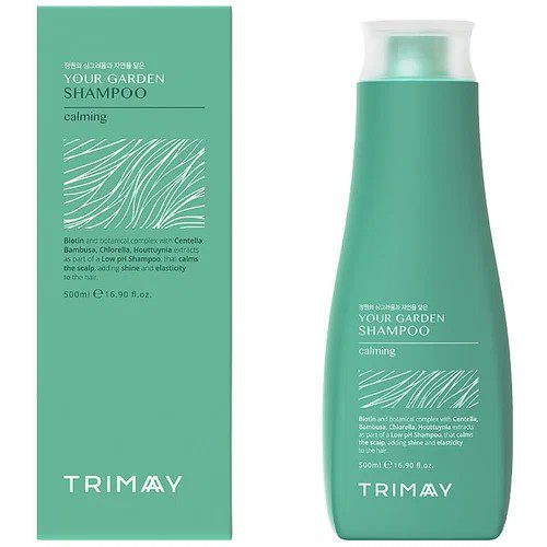 TRIMAY Шампунь бессульфатный биотиновый с экстрактом центеллы Your Garden Shampoo Calming 500мл