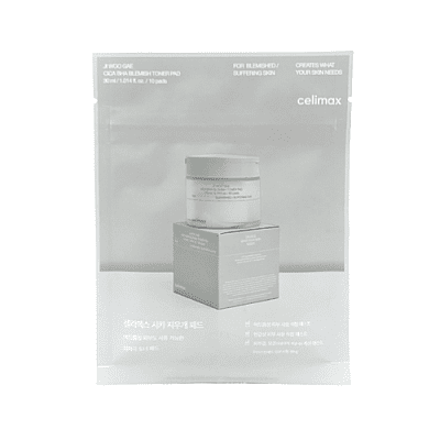 Celimax Пэды для борьбы с несовершенствами кожи — Jiwoogae cica BHA blemish toner pad, 10шт