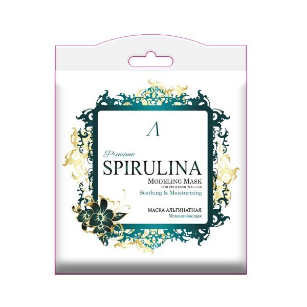 Anskin Маска альгинатная увлажняющая, успокаивающая (саше)/Spirulina Modeling Mask,25гр