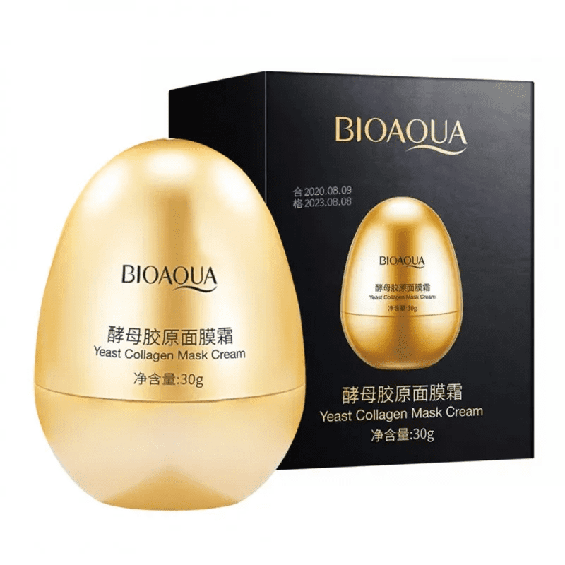 Bioaqua Yeast Collagen Mask Cream —  Питательная маска для лица с дрожжами и коллагеном, 30g