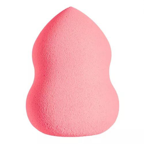 Singi PINK Спонж косметический для макияжа лица гитара розовый, в упаковке 6см