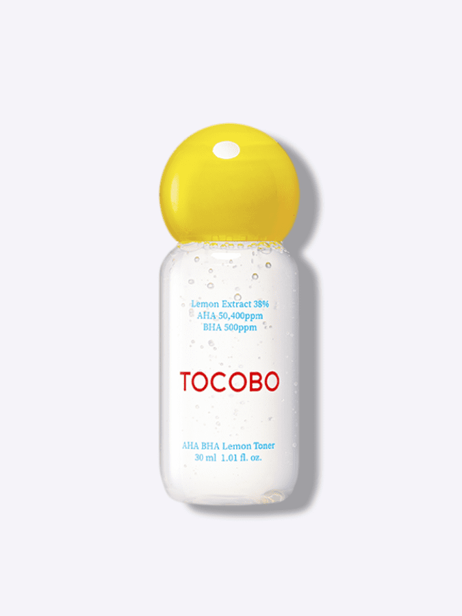 Tocobo AHA BHA Lemon Toner Тонер отшелушивающий с экстрактом лимона и кислотами 30 ml