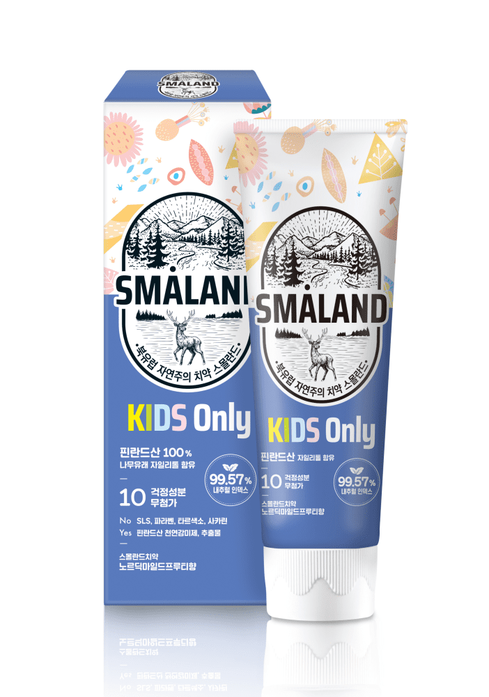AEKYUNG SMALAND KIDS  Зубная паста DC 2080 ДЕТСКАЯ Ягодная ГОЛУБИКА (80 г)