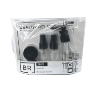 BEAUTY RELIGION НАБОР флаконов для косметических средств ЧЁРНЫЙ Travel Kit (Black), 5 шт*1 уп