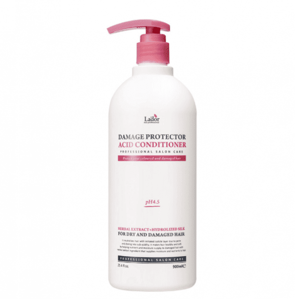 LA’DOR DAMAGE PROTECTOR ACID CONDITIONER Слабокислотный кондиционер для поврежденных волос 900мл