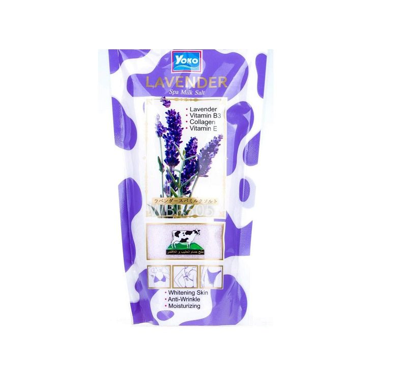 YOKO Скраб для тела солевой ЛАВАНДА Yoko Lavender Spa Milk Salt, 300 г
