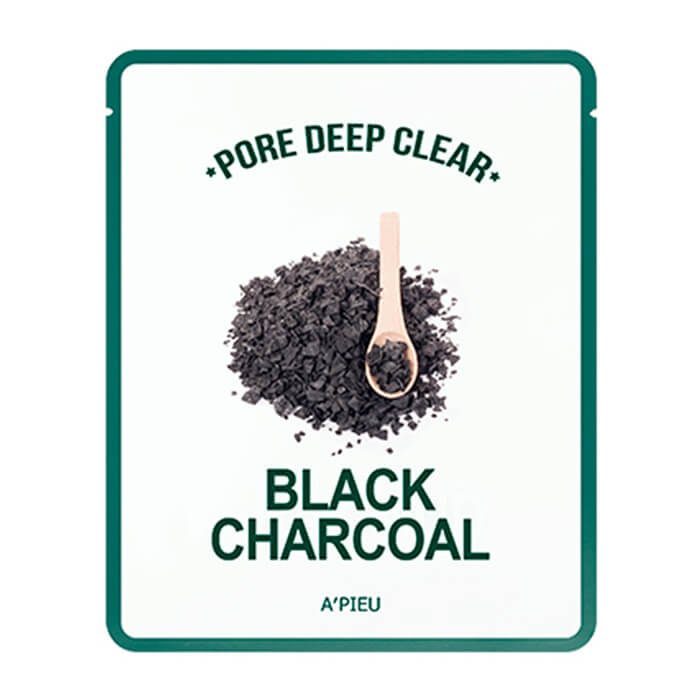 A’pieu Маска для лица тканевая с древесным углем для сужения пор/Pore Deep Clear Black Charcoal Mask