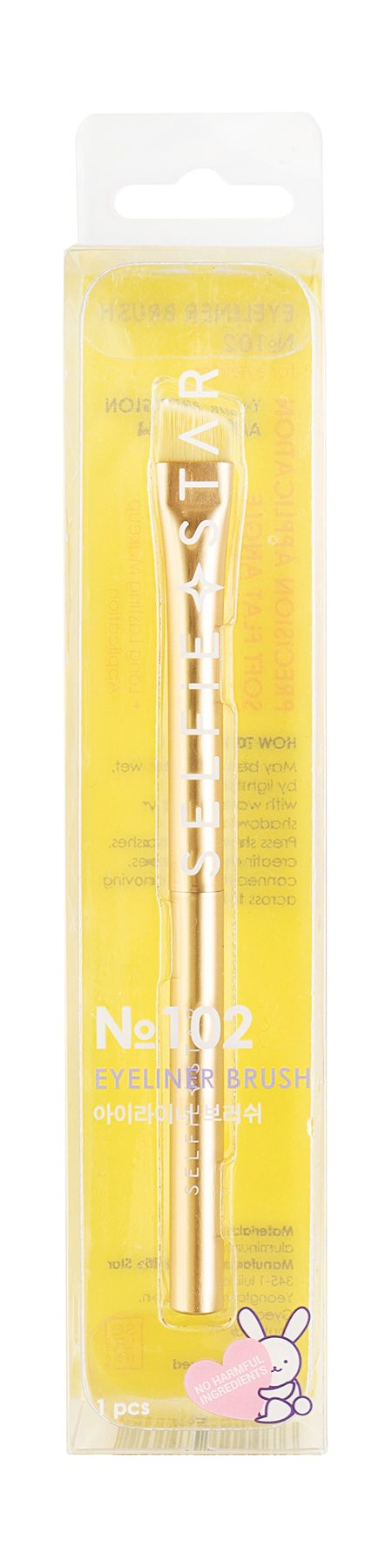 SELFIE STAR Кисть для подводки СО СКОШЕННЫМ КРАЕМ №102 Eyeliner Brush