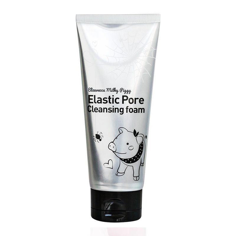 Elizavecca Пенка-маска для умывания ДРЕВЕСНЫЙ УГОЛЬ Milky Piggy Elastic Pore Cleansing Foam, 120 м