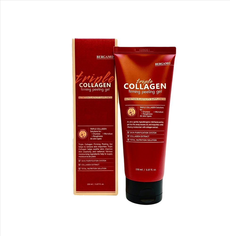 Bergamo Очищающая пенка для лица с тройным коллагеном Triple Collagen Firming Cleansing Foam