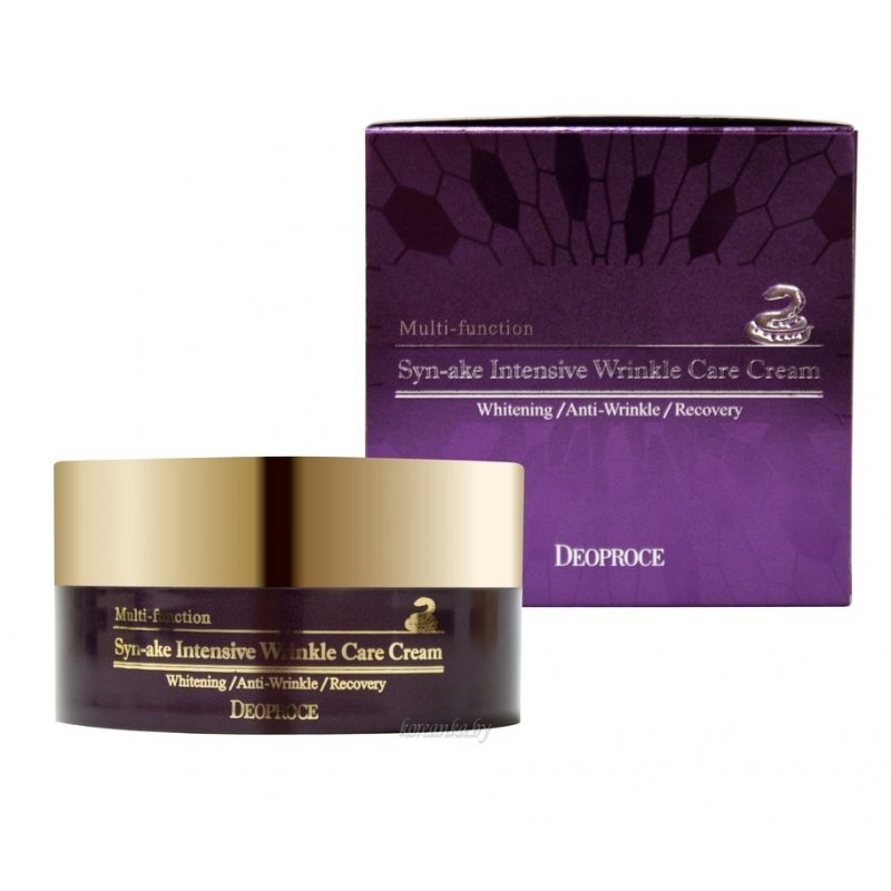 DEOPROCE SYN-AKE INTENSIVE WRINKLE CARE CREAM 100g Крем для лица со змеиным ядом 100гр