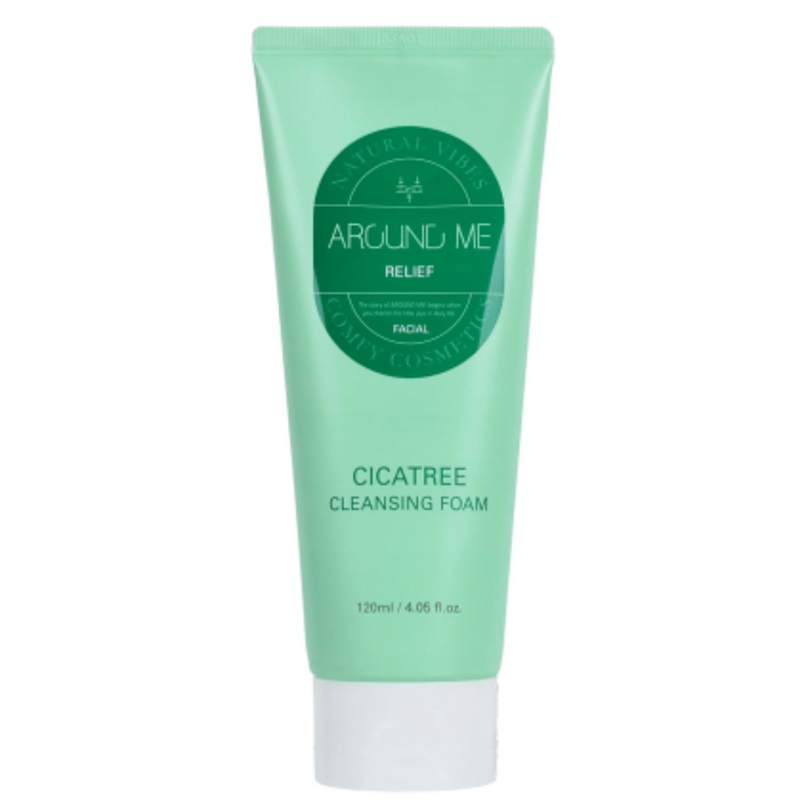 Welcos Around Me Relief Cicatree Cleansing Foam Пенка для умывания успокаивающая с центеллой 120мл