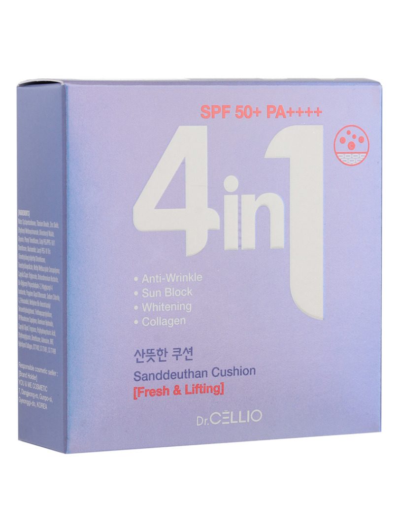 Dr.CELLIO Dr.G50 4 IN 1 SANDDEUTHAN CUSHION (Fresh&Lifting) #23 Крем-кушон для лица с коллагеном