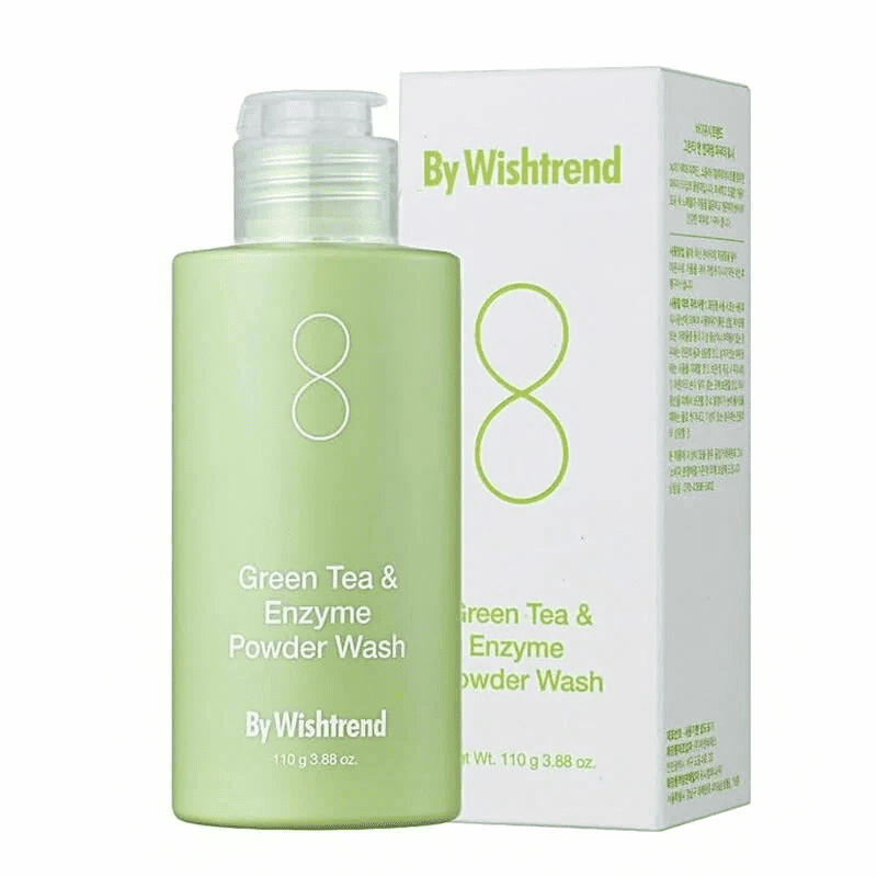 By Wishtrend Пудра энзимная с зелёным чаем — Green tea & enzyme powder wash, 110г