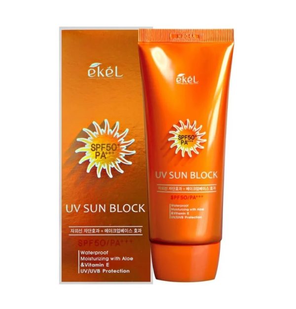 Ekel Крем солнцезащитный с экстрактом алоэ/UV sun block 70g SPF50 PA+++