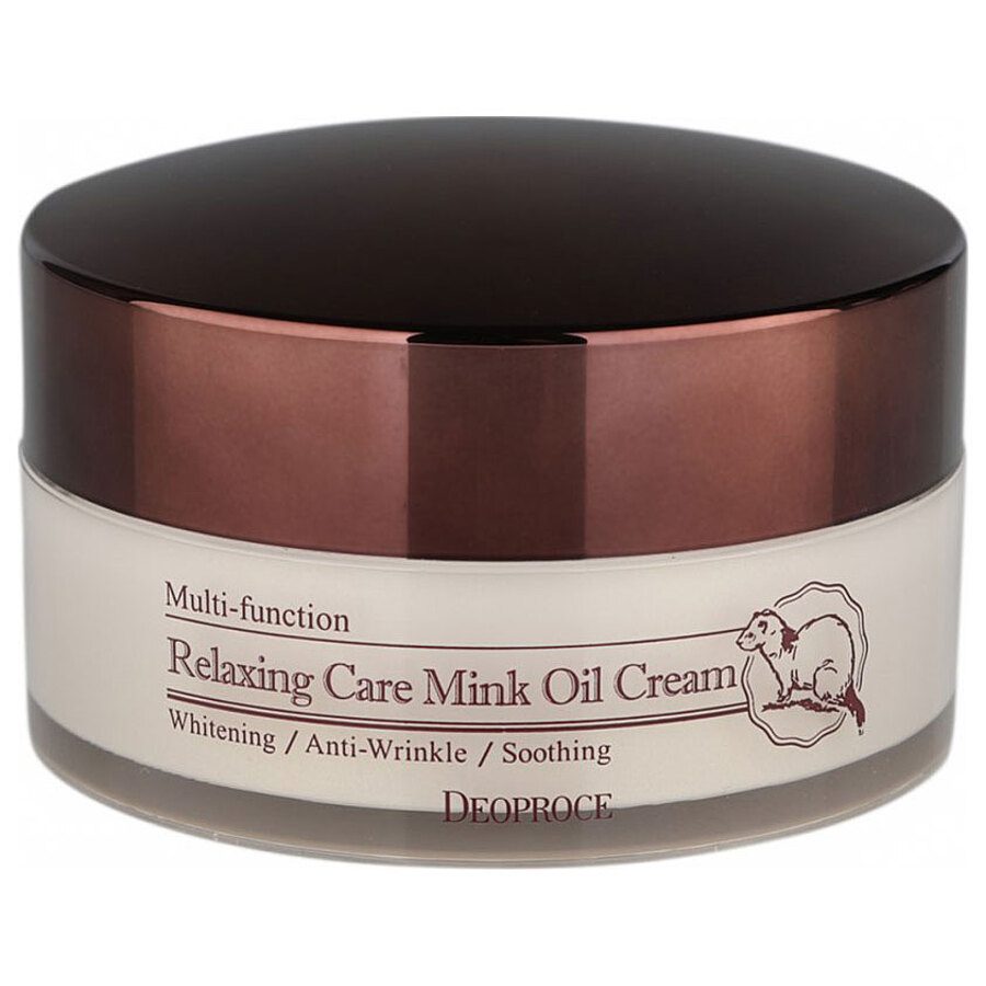Deoproce Relaxing Care Mink Oil Cream Крем для лица. расслабляющий с жиром норки