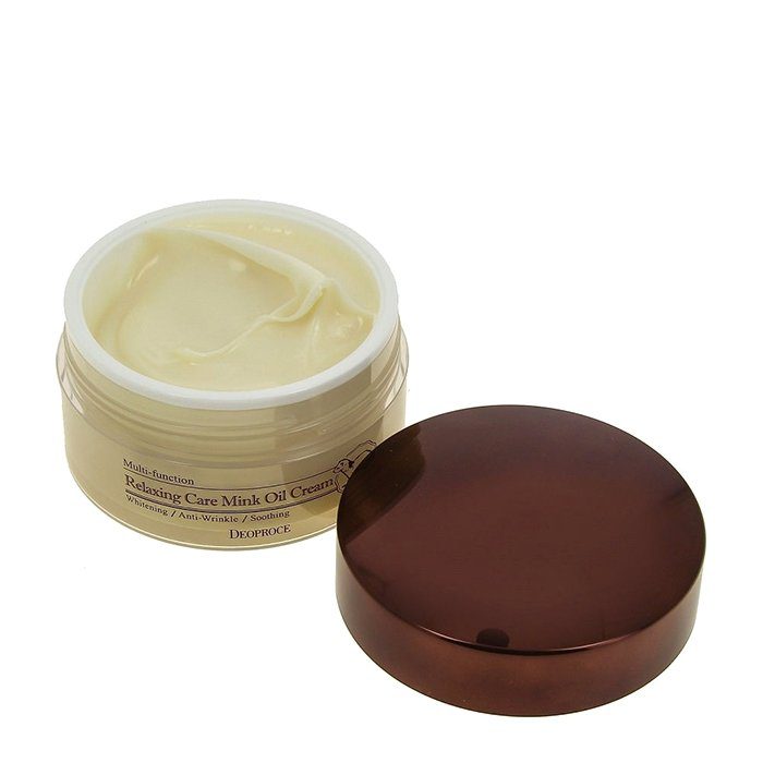 Deoproce Relaxing Care Mink Oil Cream Крем для лица. расслабляющий с жиром норки