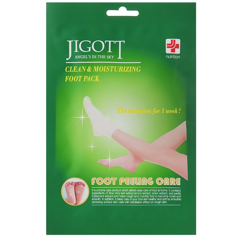 Jigott Отшелушивающие пилинг-носочки  Clean & Moisturizing Foot Pack