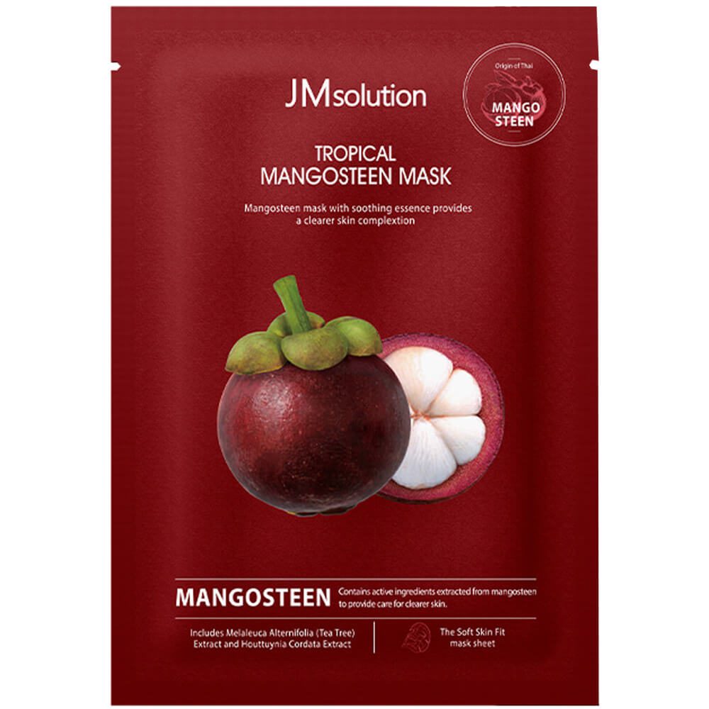 JMsolution Tropical Mangosteen Mask, 30ml*1ea - Осветляющая тканевая маска с мангостином 30мл*1шт