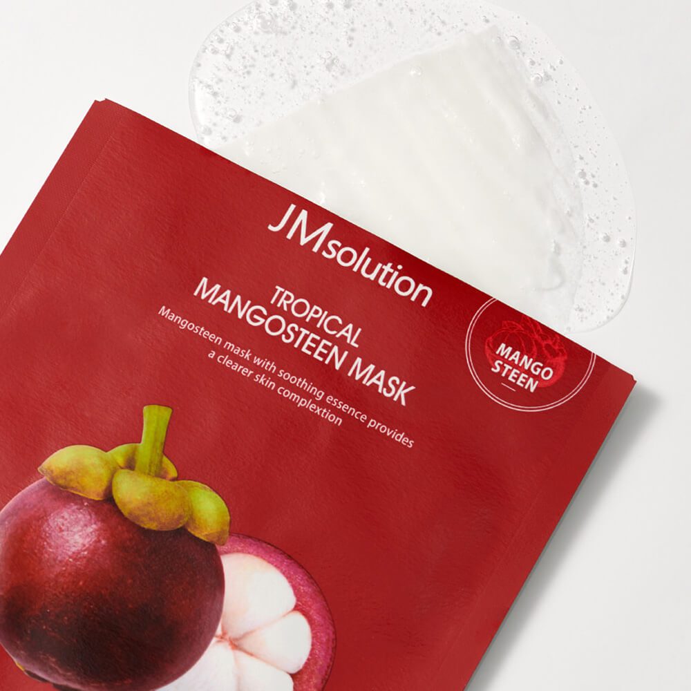JMsolution Tropical Mangosteen Mask, 30ml*1ea - Осветляющая тканевая маска с мангостином 30мл*1шт