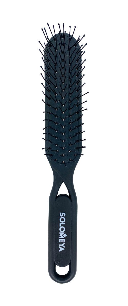 SOLOMEYA Расческа/распутывания волос ЧЕРНАЯ Detangler brush for Wet&Dry Hair Black Aesthetic