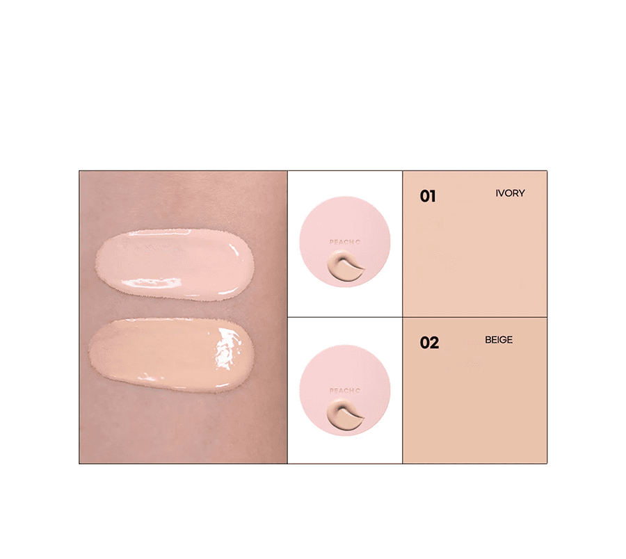PEACH C Focus On Air Velvet Cushion 02 BEIGE Кушон для лица, оттенок 02
