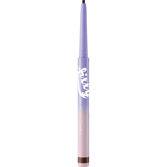 PEACH C Waterproof Fixxyliner 02 Deep Brown Водостойкий карандаш для глаз, тёмно - коричневый